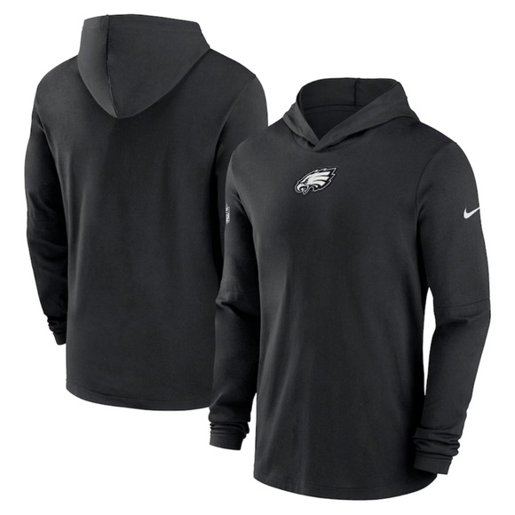 Nike Other - Men's Nike Black Philadelphia Eagles Sideline Performance Long Sleeve Hoodie